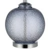 23.5" Glass Table Lamp Gray (Includes LED Light Bulb) - Cresswell Lighting -Loca Table Lamps Store unnamed file 4769