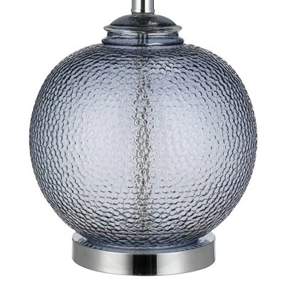 23.5" Glass Table Lamp Gray (Includes LED Light Bulb) - Cresswell Lighting 3 23.5" Glass Table Lamp Gray (Includes LED Light Bulb) - Cresswell Lighting