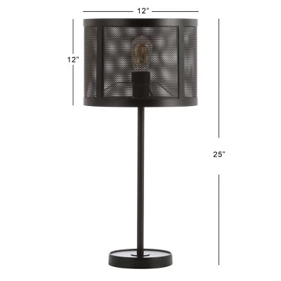JONATHAN Y 25" Metal Wilcox Minimalist Table Lamp (Includes LED Light Bulb) Black - JONATHAN Y 5 JONATHAN Y 25" Metal Wilcox Minimalist Table Lamp (Includes LED Light Bulb) Black - JONATHAN Y - Image 3