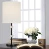 19.25" Stick Table Lamp with Acrylic Accent (Includes LED Light Bulb) Black - Cresswell Lighting -Loca Table Lamps Store unnamed file 4785