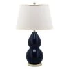 (Set of 2) 26.5" Jill Double- Gourd Ceramic Lamp Navy (Includes CFL Light Bulb) - Safavieh 6 (Set of 2) 26.5" Jill Double- Gourd Ceramic Lamp Navy (Includes CFL Light Bulb) - Safavieh -Loca Table Lamps Store unnamed file 4787