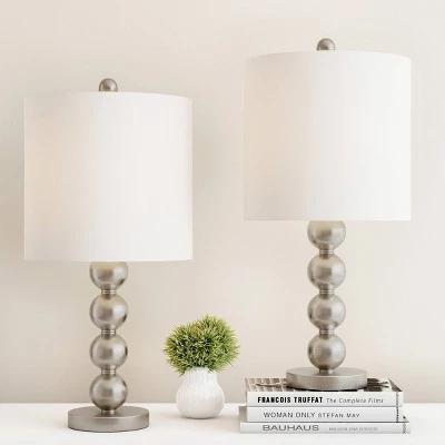 Trademark Global Set of 2 Contemporary Stacked Balls Table Lamps 3 Trademark Global Set of 2 Contemporary Stacked Balls Table Lamps