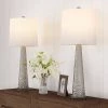 Trademark Global Set of 2 Contemporary Hammered Look Glass Lamps -Loca Table Lamps Store unnamed file 4880