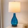 27.5" Emma Embossed Glass Table Lamp Indigo - Decor Therapy 17 27.5" Emma Embossed Glass Table Lamp Indigo - Decor Therapy -Loca Table Lamps Store unnamed file 4909