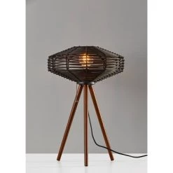 24" Kingston Table Lamp Black - Adesso