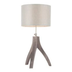 25" Wishbone Table Lamp Light Gray - LumiSource