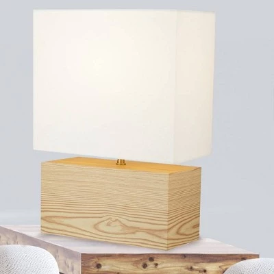 14.5" MDF Table Lamp Natural - Cresswell Lighting 8 14.5" MDF Table Lamp Natural - Cresswell Lighting - Image 6
