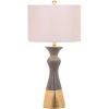 (Set of 2) 30.5" Iris Table Lamp Gray/Gold (Includes CFL Light Bulb) - Safavieh -Loca Table Lamps Store unnamed file 497