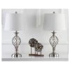 (Set of 2) 26.8" Lattice Urn Table Lamp Nickel (Includes CFL Light Bulb) - Safavieh -Loca Table Lamps Store unnamed file 4989