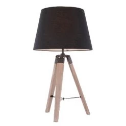 27" Compass Table Lamp Black/Gray - LumiSource