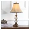 (Set of 2) 22.5" Scarlett Glass Globe Table Lamp Antique Gold/Clear (Includes CFL Light Bulb) - Safavieh -Loca Table Lamps Store unnamed file 5060