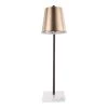 25-29" Metric Table Lamp Antique Brass/White - LumiSource -Loca Table Lamps Store unnamed file 5083
