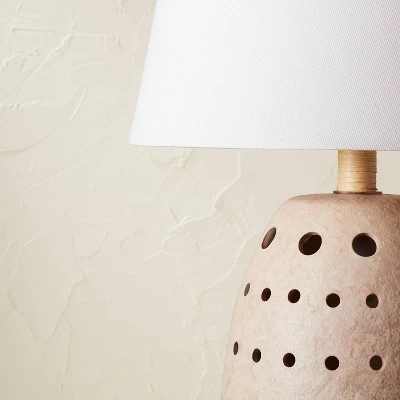 Opalhouse Designed With Jungalow Ceramic Cutout Table Lamp with Lit Base White (Includes LED Light Bulb) - Opalhouse™ designed with Jungalow™ 5 Opalhouse Designed With Jungalow Ceramic Cutout Table Lamp with Lit Base White (Includes LED Light Bulb) - Opalhouse™ designed with Jungalow™ - Image 3