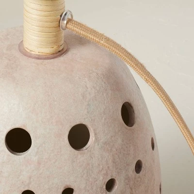 Opalhouse Designed With Jungalow Ceramic Cutout Table Lamp with Lit Base White (Includes LED Light Bulb) - Opalhouse™ designed with Jungalow™ 6 Opalhouse Designed With Jungalow Ceramic Cutout Table Lamp with Lit Base White (Includes LED Light Bulb) - Opalhouse™ designed with Jungalow™ - Image 4