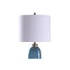 Maldon Textured Drip Glass Table Lamp with Tapered Drum Shade Blue - StyleCraft -Loca Table Lamps Store unnamed file 555