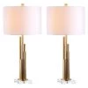 (Set of 2) 32" Hopper Table Lamp Brass Gold (Includes LED Light Bulb) - Safavieh -Loca Table Lamps Store unnamed file 562