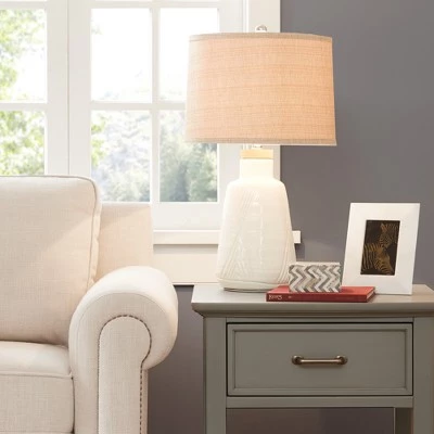 Hampton Hill 24.5" Tate Table Lamp Ivory 5 Hampton Hill 24.5" Tate Table Lamp Ivory - Image 3