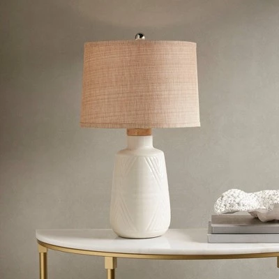 Hampton Hill 24.5" Tate Table Lamp Ivory 6 Hampton Hill 24.5" Tate Table Lamp Ivory - Image 4