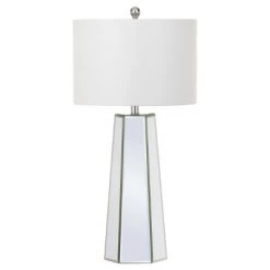 (Set of 2) 31.5" Janice Table Lamp Clear (Includes CFL Light Bulb) - Safavieh