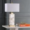 27.5" Elizabeth Alabaster Table Lamp (Includes LED Light Bulb) White/Gold - JONATHAN Y -Loca Table Lamps Store unnamed file 614