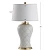 JONATHAN Y 29" Ceramic Arthur Table Lamp (Includes LED Light Bulb) Beige - JONATHAN Y -Loca Table Lamps Store unnamed file 634