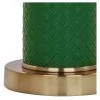 (Set of 2) 31.5" Ollie Faux Woven Leather Table Lamp (Includes CFL Light Bulb) Dark Green - Safavieh -Loca Table Lamps Store unnamed file 638