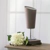 Mini Chrome Table Lamp with Angled Fabric Shade Gray - Simple Designs -Loca Table Lamps Store unnamed file 671