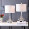 JONATHAN Y 25.5" (Set of 2) Cecile Glass Teardrop Table Lamp (Includes Energy Efficient Light Bulb) - JONATHAN Y Clear -Loca Table Lamps Store unnamed file 719