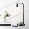 JONATHAN Y 23" Iron/Seeded Glass Axel Farmhouse Industrial Task Lamp (Includes LED Light Bulb) Black - JONATHAN Y 6 JONATHAN Y 23" Iron/Seeded Glass Axel Farmhouse Industrial Task Lamp (Includes LED Light Bulb) Black - JONATHAN Y -Loca Table Lamps Store unnamed file 737