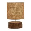 Olivia & May 14" Mahogany Wood Log Table Lamp with Jute Oval Shade Natural - Olivia & May 1 Olivia & May 14" Mahogany Wood Log Table Lamp with Jute Oval Shade Natural - Olivia & May -Loca Table Lamps Store unnamed file 760