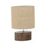 Olivia & May 14" Mahogany Wood Log Table Lamp with Jute Oval Shade Natural - Olivia & May -Loca Table Lamps Store unnamed file 762