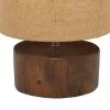 Olivia & May 14" Mahogany Wood Log Table Lamp with Jute Oval Shade Natural - Olivia & May -Loca Table Lamps Store unnamed file 763