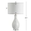 JONATHAN Y 26.5" Josephine Seashell Table Lamp (Includes LED Light Bulb) White - JONATHAN Y -Loca Table Lamps Store unnamed file 769