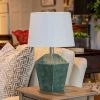 19.5" Carrol Geometric Table Lamp (Includes LED Light Bulb) Soft Turquoise - Decor Therapy -Loca Table Lamps Store unnamed file 775