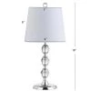 JONATHAN Y 20" Crystal Hudson Mini Table Lamp (Includes LED Light Bulb) Clear - JONATHAN Y -Loca Table Lamps Store unnamed file 800