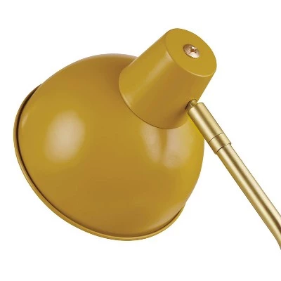 15" Novogratz Globe Liam Matte Yellow Desk Lamp with Accent Arm Gold - Globe Electric 6 15" Novogratz Globe Liam Matte Yellow Desk Lamp with Accent Arm Gold - Globe Electric - Image 4