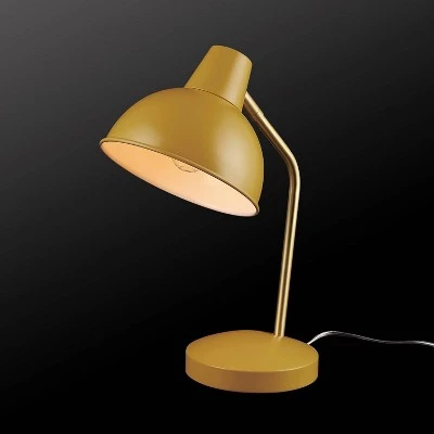 15" Novogratz Globe Liam Matte Yellow Desk Lamp with Accent Arm Gold - Globe Electric 7 15" Novogratz Globe Liam Matte Yellow Desk Lamp with Accent Arm Gold - Globe Electric - Image 5