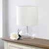 Glass Raindrop Table Lamp with Fabric Shade White - Simple Designs -Loca Table Lamps Store unnamed file 837