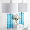JONATHAN Y (Set of 2) 27.5" LED Glass Fused Cylinder Table Lamps - JONATHAN Y Clear -Loca Table Lamps Store unnamed file 858