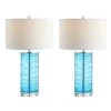 JONATHAN Y (Set of 2) 27.5" LED Glass Fused Cylinder Table Lamps - JONATHAN Y Clear -Loca Table Lamps Store unnamed file 860