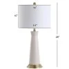 JONATHAN Y 29" Ceramic Hartley Column Table Lamp (Includes Energy Efficient Light Bulb) - JONATHAN Y White 7 JONATHAN Y 29" Ceramic Hartley Column Table Lamp (Includes Energy Efficient Light Bulb) - JONATHAN Y White -Loca Table Lamps Store unnamed file 878