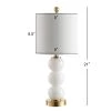JONATHAN Y 21" Glass/Metal February Table Lamp (Includes LED Light Bulb) - JONATHAN Y White -Loca Table Lamps Store unnamed file 944