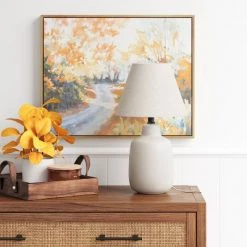 Small Casual Ceramic Lamp Base White - Threshold™