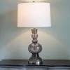29" x 16" Glass Sadie Sculpted Table Lamp Smoke Translucent - Decor Therapy -Loca Table Lamps Store unnamed file 963