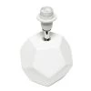 Round Prism Mini Table Lamp with Matching Fabric Shade White - Simple Designs 11 Round Prism Mini Table Lamp with Matching Fabric Shade White - Simple Designs -Loca Table Lamps Store unnamed file 976