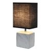 Petite Marbled Ceramic Table Lamp with Fabric Shade - Simple Designs Gray -Loca Table Lamps Store unnamed file 979