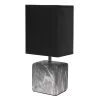 Petite Marbled Ceramic Table Lamp with Fabric Shade - Simple Designs Gray -Loca Table Lamps Store unnamed file 989