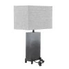 Olivia & May 26" x 15" Modern Metal Table Lamp Gray - Olivia & May -Loca Table Lamps Store unnamed file 999